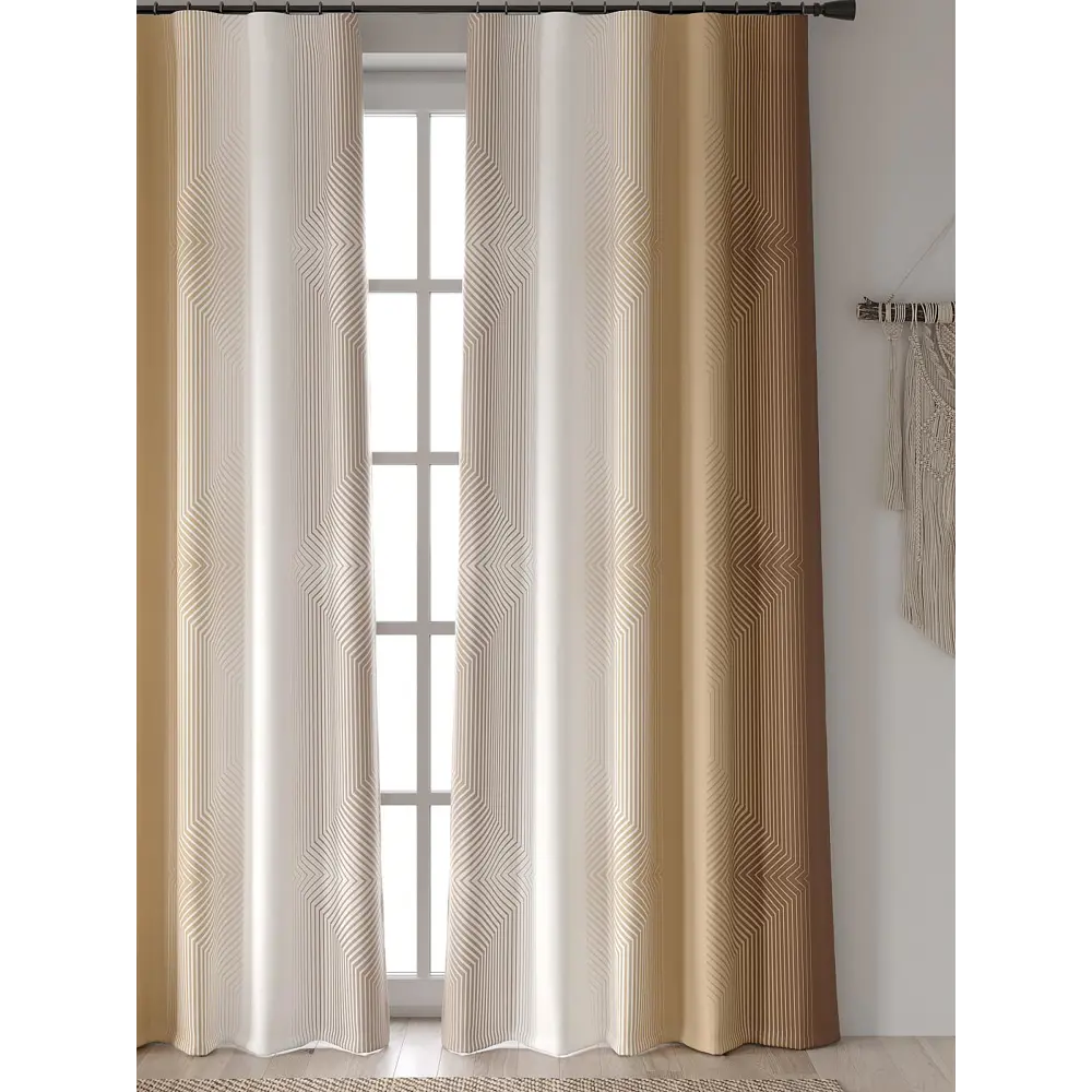 Фото 4 Комплект штор At home Базовая коллекция AT601020 на шторной ленте 250x150 см цвет бежевый Фото 4 Комплект штор At home Базовая коллекция AT601020 на шторной ленте 250x150 см цвет бежевый