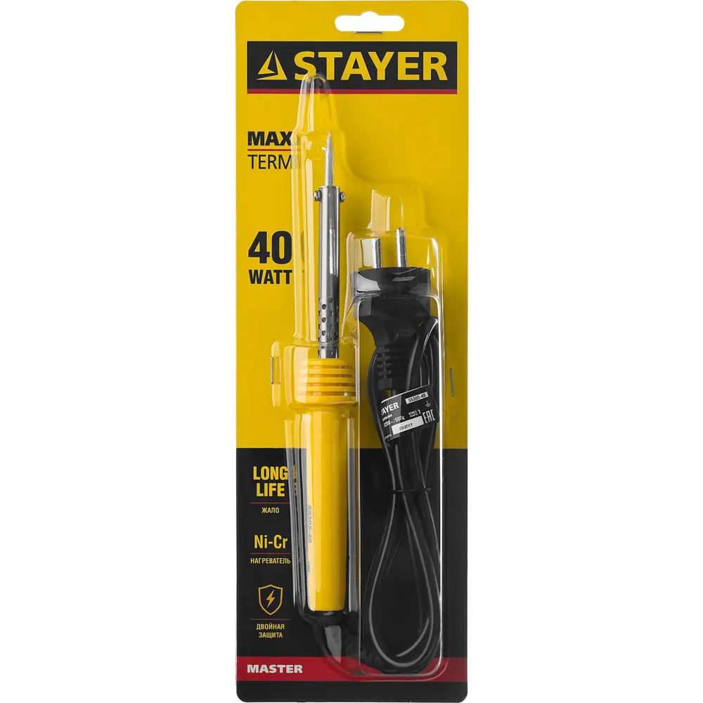 Фото 4 Паяльник электрический Stayer MAXTerm 55305-40, 40 Вт