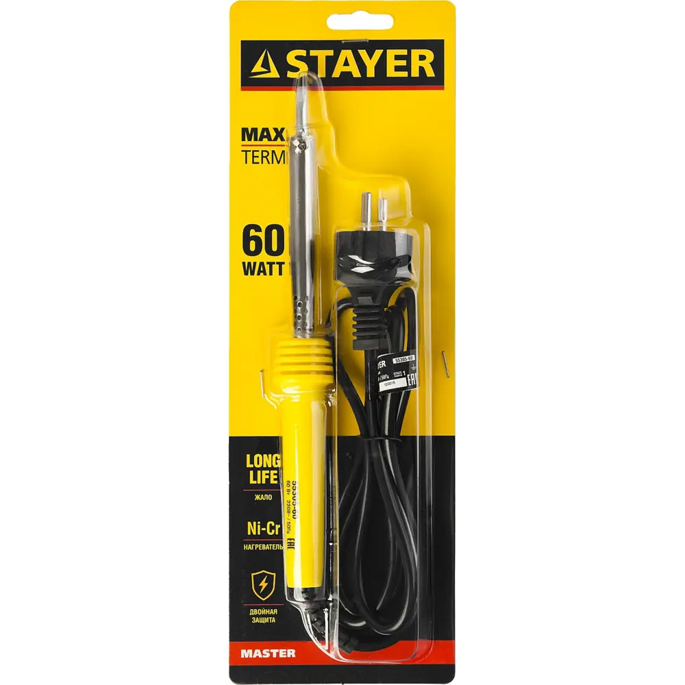 Фото 4 Паяльник электрический Stayer MAXTerm 55305-60, 60 Вт Фото 4 Паяльник электрический Stayer MAXTerm 55305-60, 60 Вт