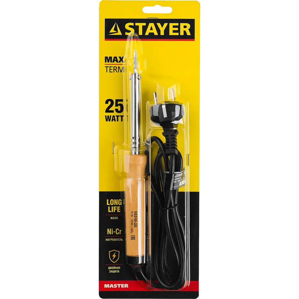Фото 4 Паяльник электрический Stayer MAXTerm 55310-25, 25 Вт