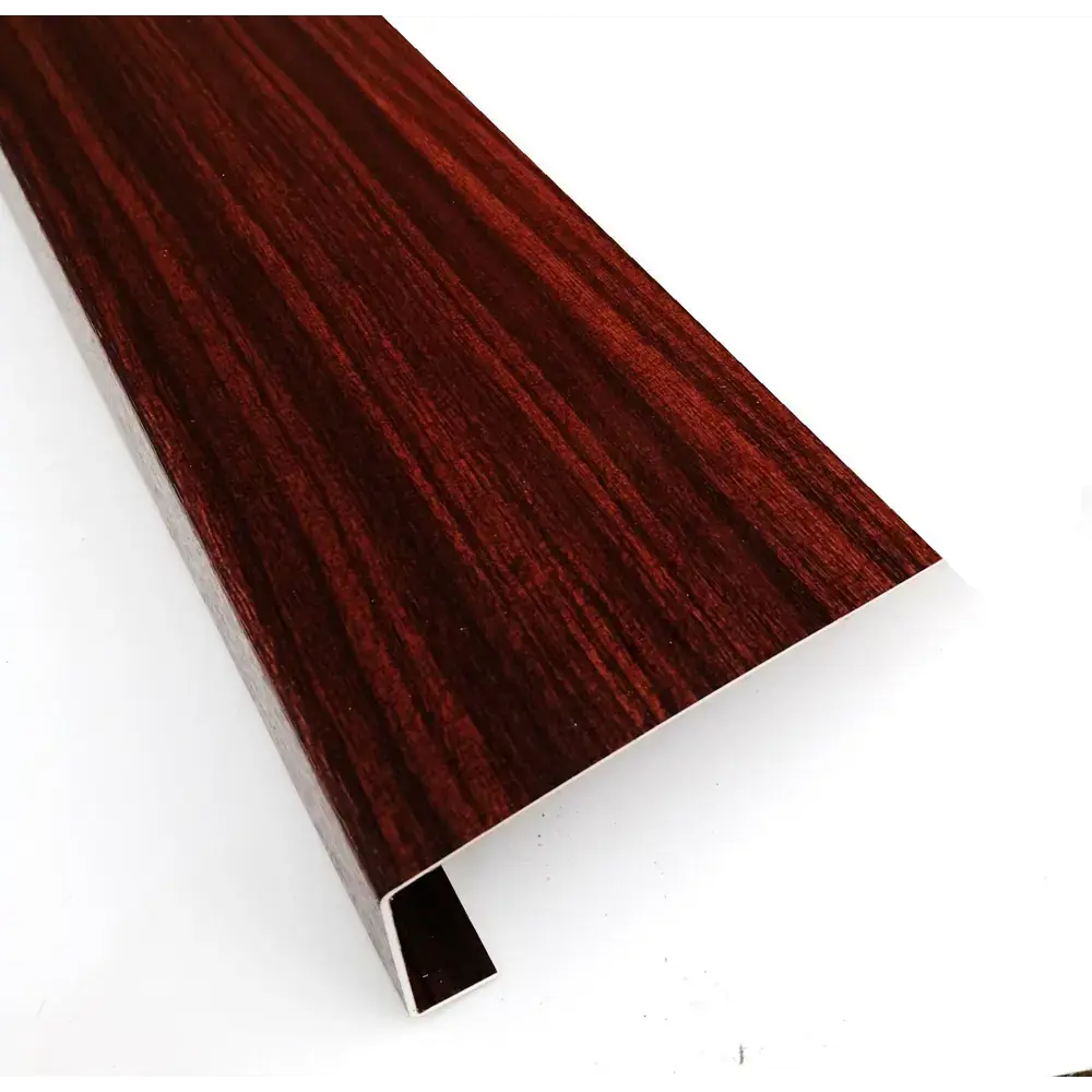 Фото Ремонтная накладка на подоконник ПВХ Комбиг 2000x600x1.5мм махагон матовый капинос 35мм