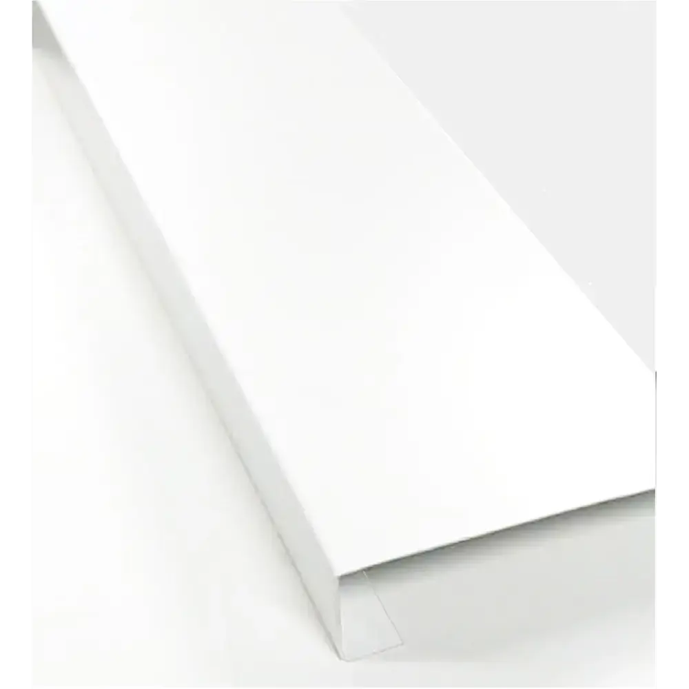 Фото Ремонтная накладка на подоконник ПВХ Комбиг 2000x500x0.9мм белый матовый капинос 45мм