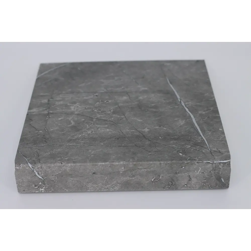 Фото 2 Ремонтная накладка на подоконник ПВХ Комбиг 1000x250x2.5мм мрамор темно-серый матовый капинос 35мм Фото 2 Ремонтная накладка на подоконник ПВХ Комбиг 1000x250x2.5мм мрамор темно-серый матовый капинос 35мм