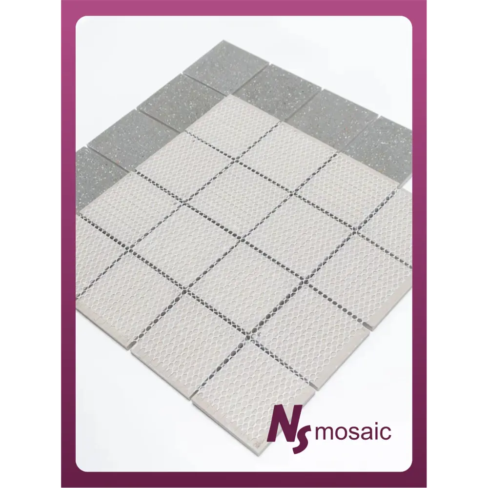Фото 6 Декоративная мозаика Nsmosaic P-562 NS08PL0224nsk 30.6x30.6см цвет Серый/серебристый Фото 6 Декоративная мозаика Nsmosaic P-562 NS08PL0224nsk 30.6x30.6см цвет Серый/серебристый