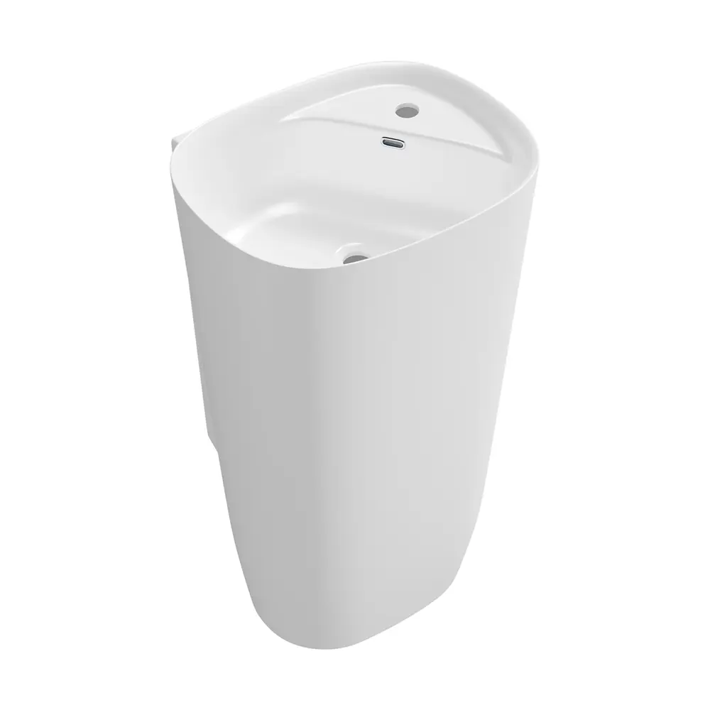 Фото 2 Раковина напольная отдельностоящая Lavinia Boho Bathroom Sink 50x45 20215532R размер 50x45x89 см, с донным клапаном, сифоном и смесителем цвет хром Фото 2 Раковина напольная отдельностоящая Lavinia Boho Bathroom Sink 50x45 20215532R размер 50x45x89 см, с донным клапаном, сифоном и смесителем цвет хром