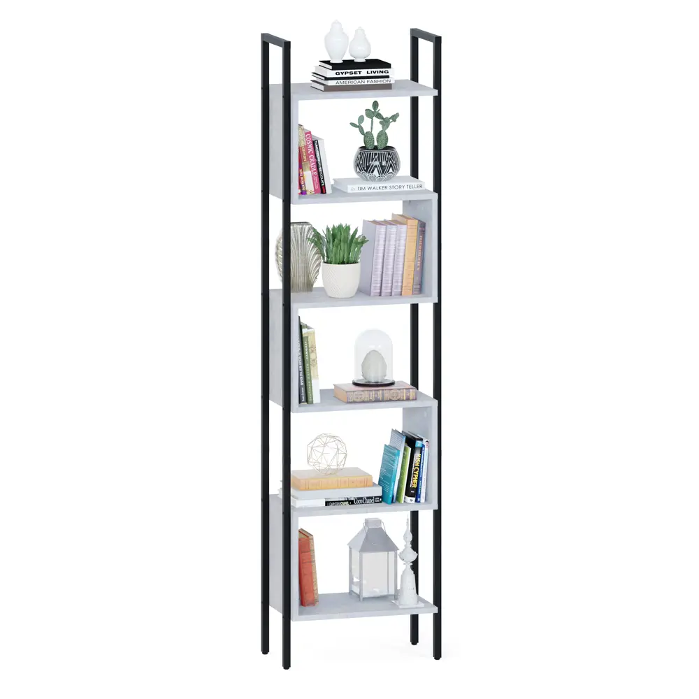 Фото Стеллаж Сокол-т СТ-401 48.6x185x29.6 см 6 полок ЛДСП цвет бетон