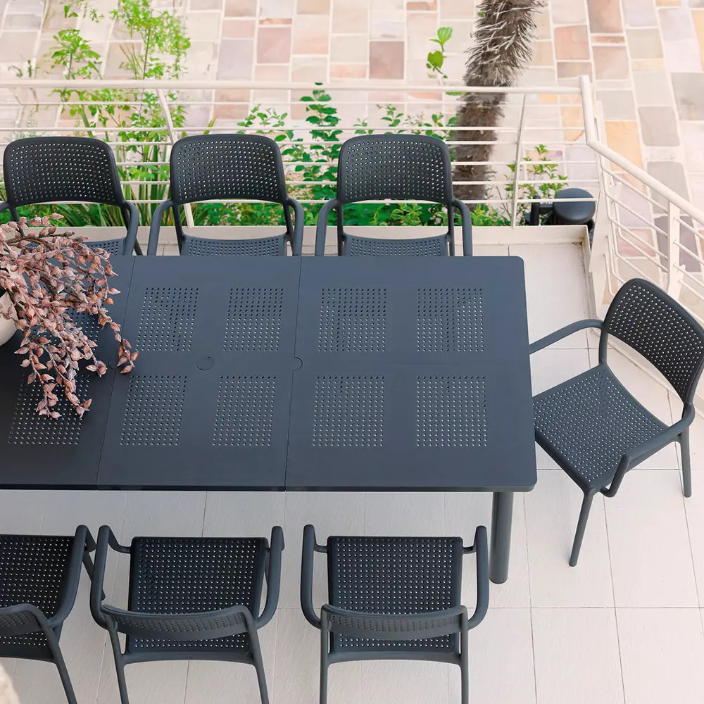 Фото 4 Садовый стол раздвижной Nardi Libeccio 220x100x74 см антрацит Фото 4 Садовый стол раздвижной Nardi Libeccio 220x100x74 см антрацит