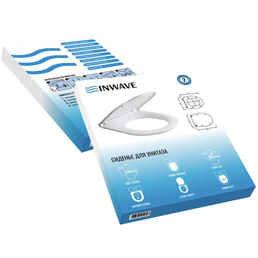 Фото 5 Сиденье для унитаза Inwave Du12.o.wt с микролифтом цвет белый Фото 5 Сиденье для унитаза Inwave Du12.o.wt с микролифтом цвет белый