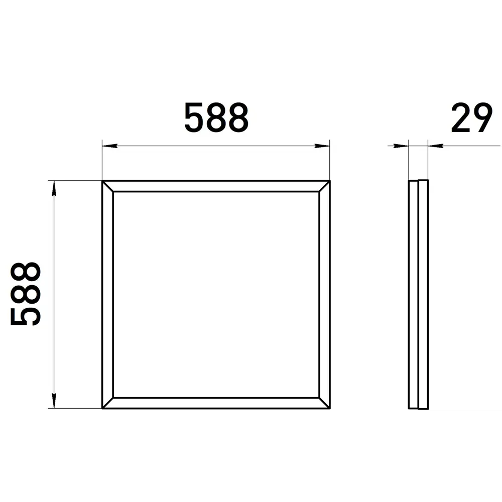 Фото 8 Светодиодная панель Эра SPO-14-38-4K-BL 38 Вт 585x570 мм 4000К IP40 Фото 8 Светодиодная панель Эра SPO-14-38-4K-BL 38 Вт 585x570 мм 4000К IP40
