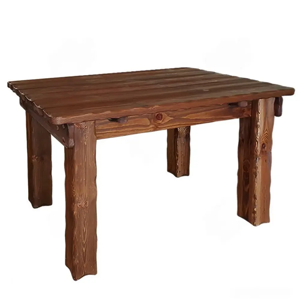 Фото Стол прямоугольный Новый стиль 160x160 см массив дерева цвет неопалитанский орех