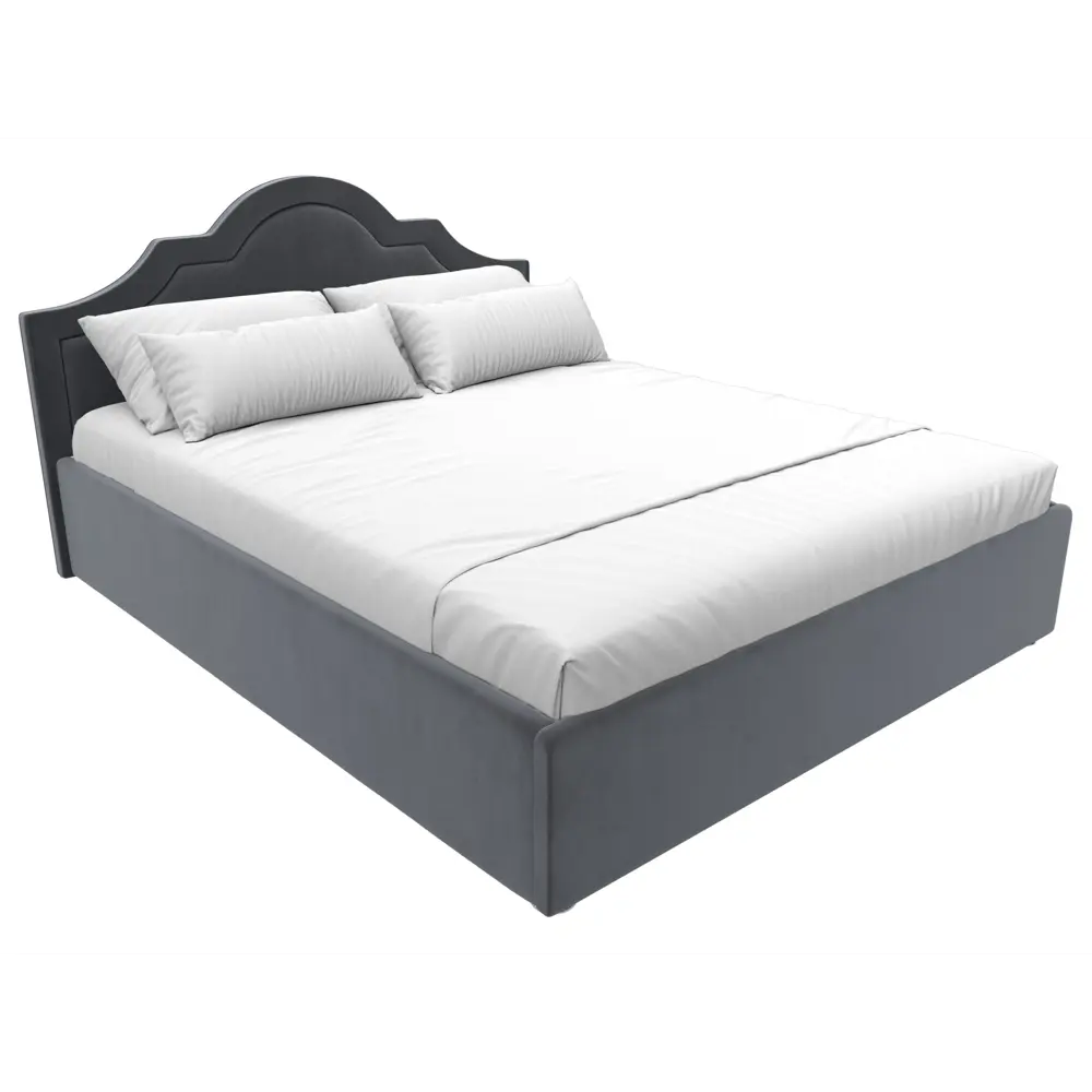 Фото 2 Кровать Лига диванов Афина 200x160 см подъемный механизм цвет seven 17 серый Фото 2 Кровать Лига диванов Афина 200x160 см подъемный механизм цвет seven 17 серый