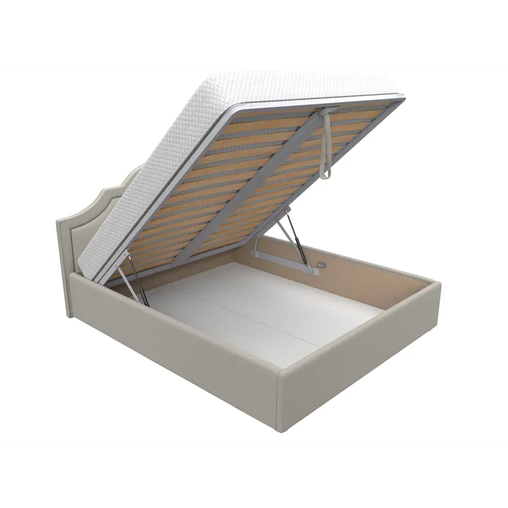 Фото 6 Кровать Лига диванов Афина 200x160 см подъемный механизм цвет амур 02 бежевый Фото 6 Кровать Лига диванов Афина 200x160 см подъемный механизм цвет амур 02 бежевый