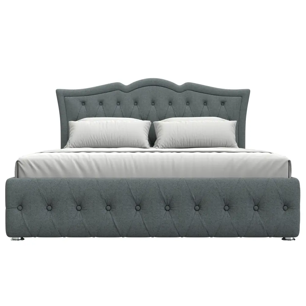 Фото 3 Кровать Лига диванов Герда 200x160 см подъемный механизм цвет амур 07 серый