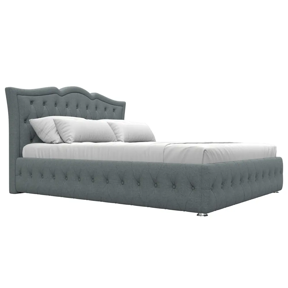 Фото 4 Кровать Лига диванов Герда 200x160 см подъемный механизм цвет амур 07 серый