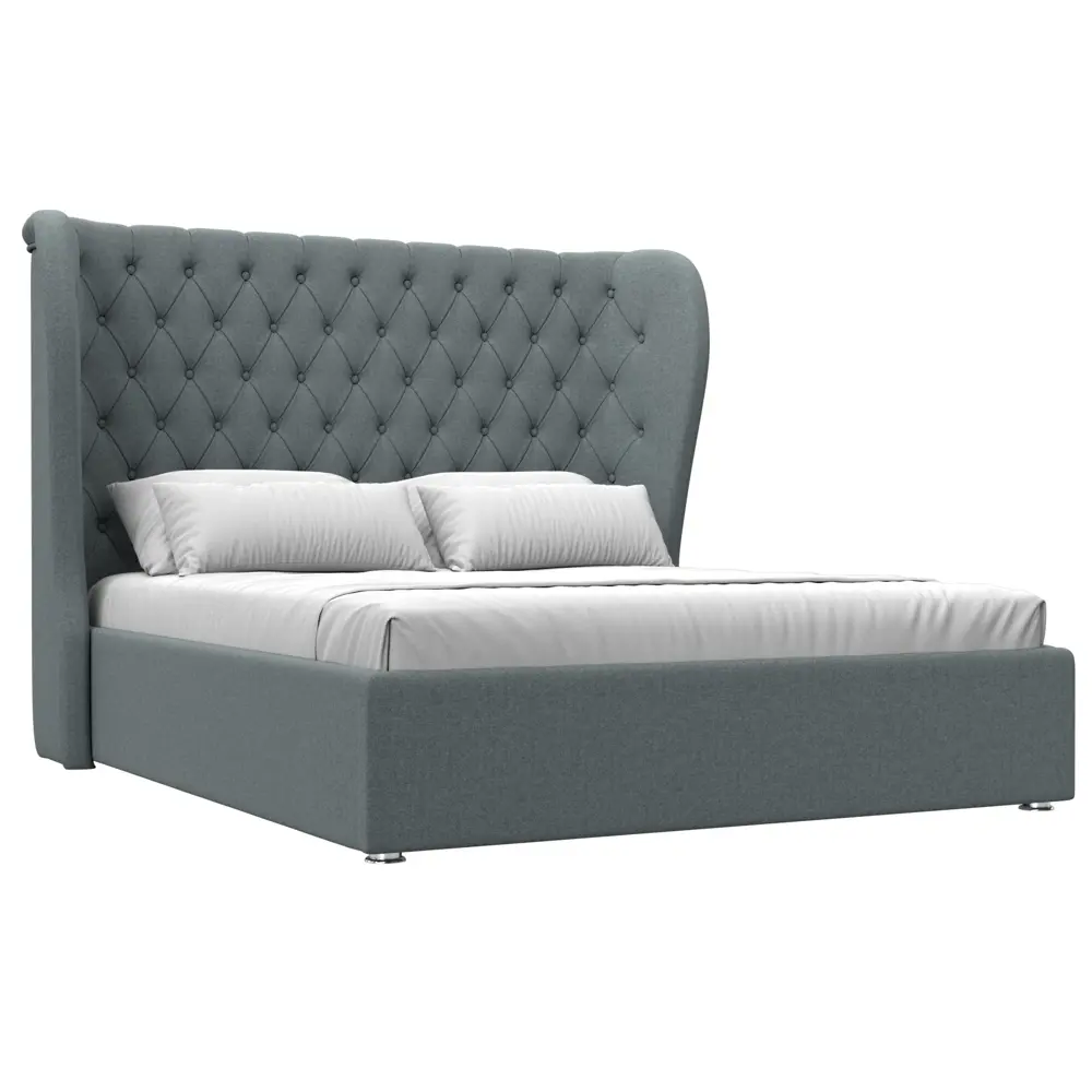 Фото Кровать Лига диванов Далия 200x160 см подъемный механизм цвет амур 07 серый