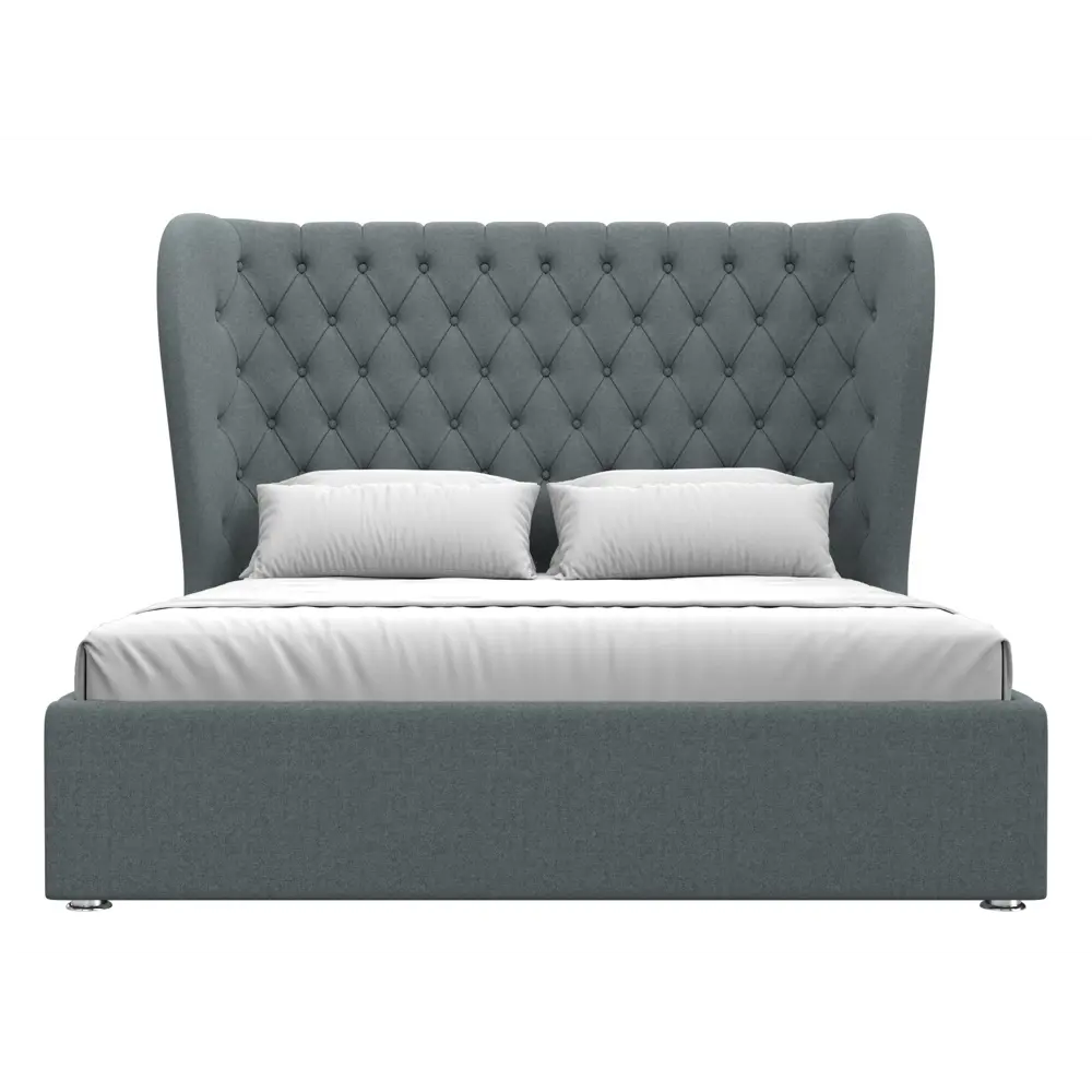 Фото 3 Кровать Лига диванов Далия 200x160 см подъемный механизм цвет амур 07 серый