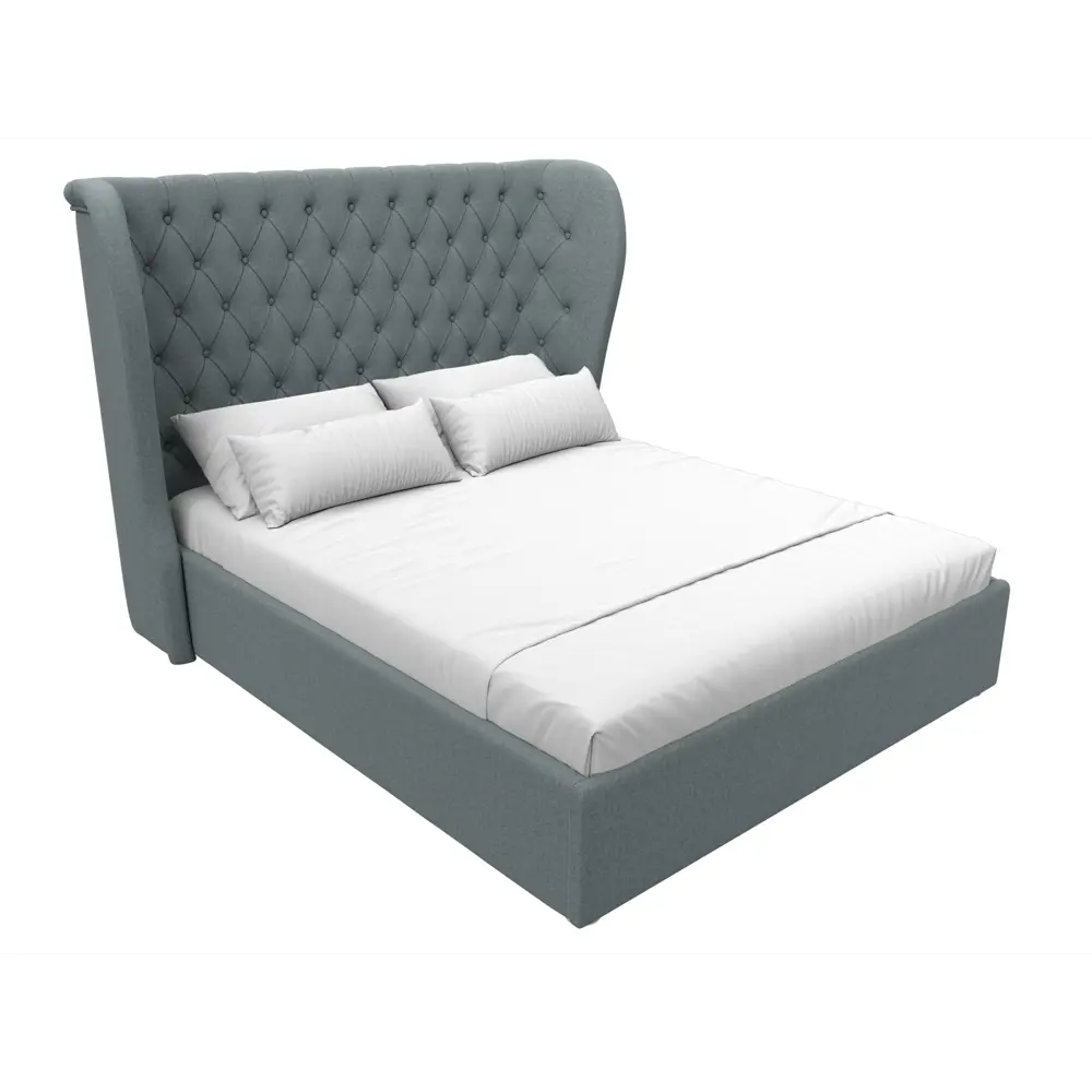 Фото 2 Кровать Лига диванов Далия 200x160 см подъемный механизм цвет амур 07 серый