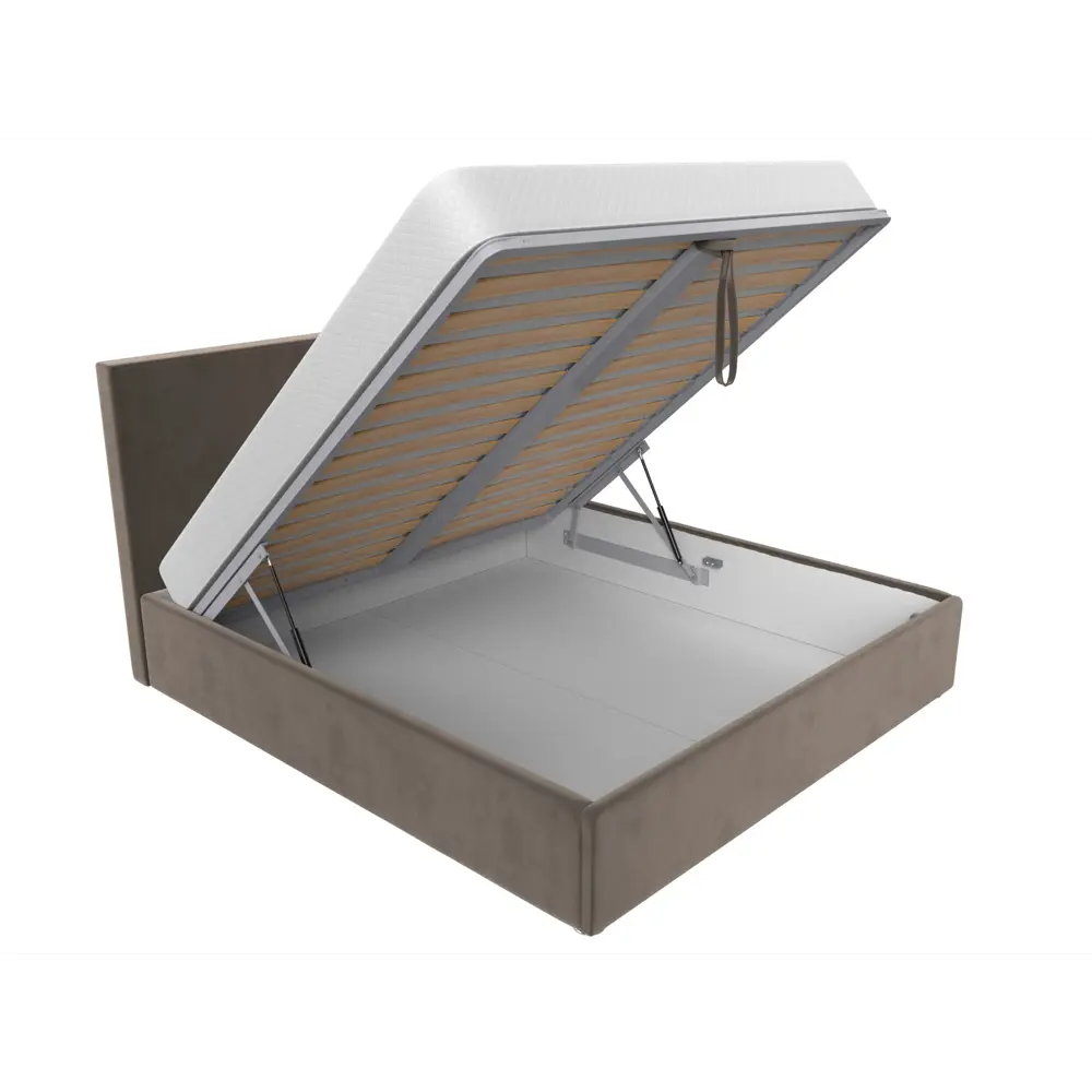 Фото 6 Кровать Лига диванов Кариба 200x160 см подъемный механизм цвет seven 727 коричневый Фото 6 Кровать Лига диванов Кариба 200x160 см подъемный механизм цвет seven 727 коричневый