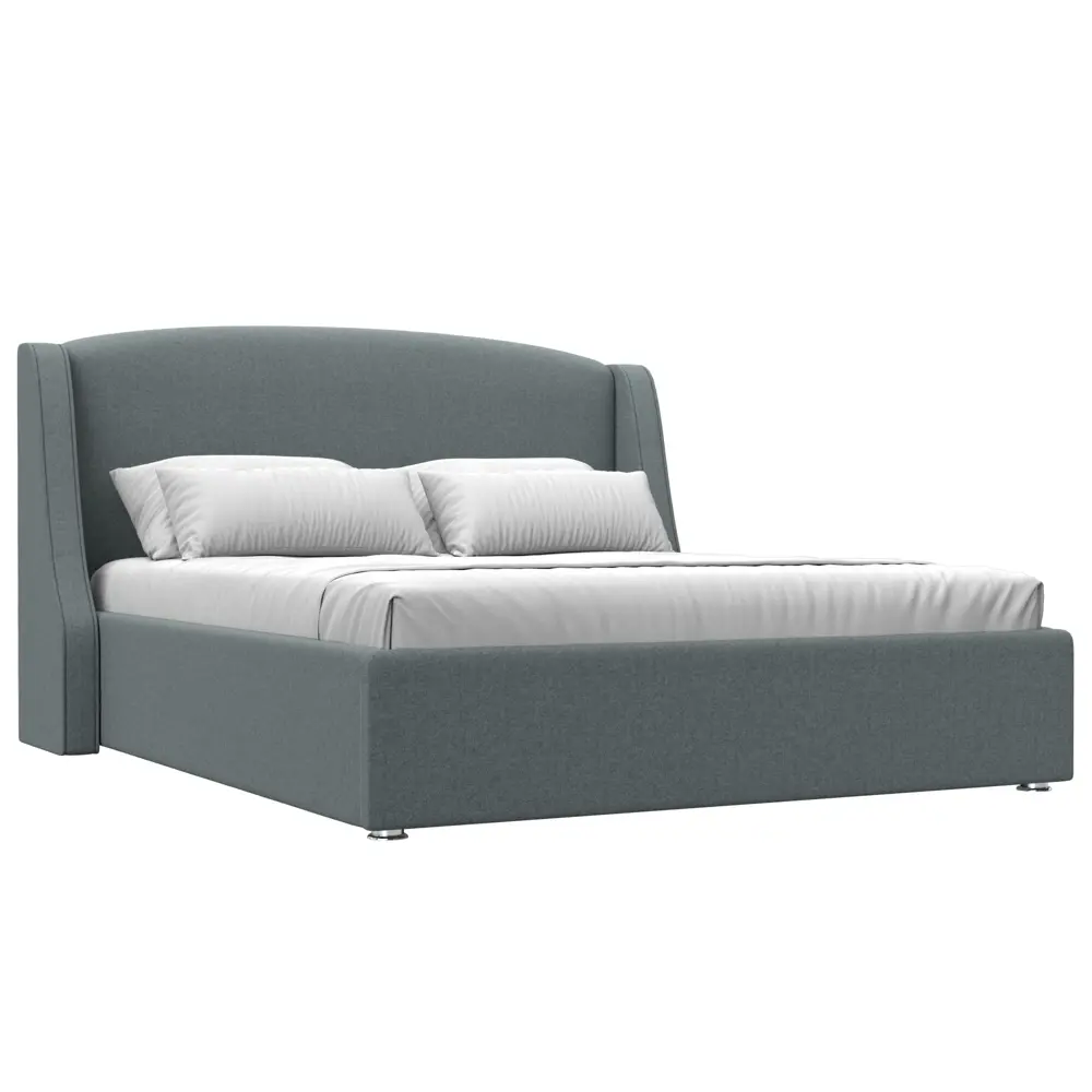 Фото Кровать Лига диванов Лотос 200x160 см подъемный механизм цвет амур 07 серый Фото Кровать Лига диванов Лотос 200x160 см подъемный механизм цвет амур 07 серый