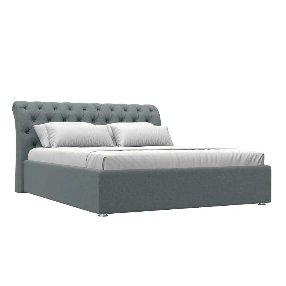 Фото Кровать Лига диванов Сицилия 200x160 см подъемный механизм цвет амур 07 серый