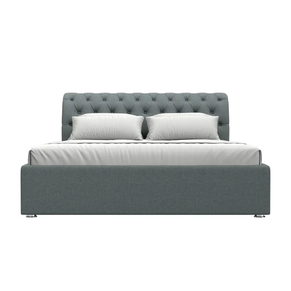 Фото 3 Кровать Лига диванов Сицилия 200x160 см подъемный механизм цвет амур 07 серый