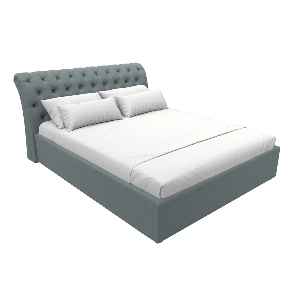 Фото 2 Кровать Лига диванов Сицилия 200x160 см подъемный механизм цвет амур 07 серый