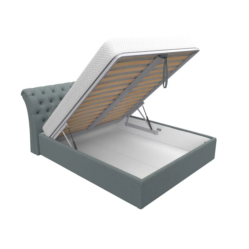 Фото 6 Кровать Лига диванов Сицилия 200x160 см подъемный механизм цвет амур 07 серый