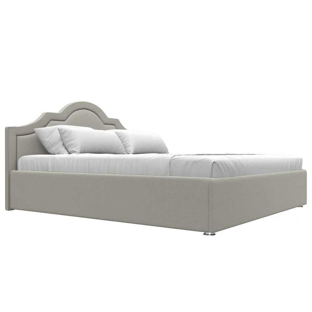 Фото 4 Кровать Лига диванов Афина 200x180 см подъемный механизм цвет амур 02 бежевый