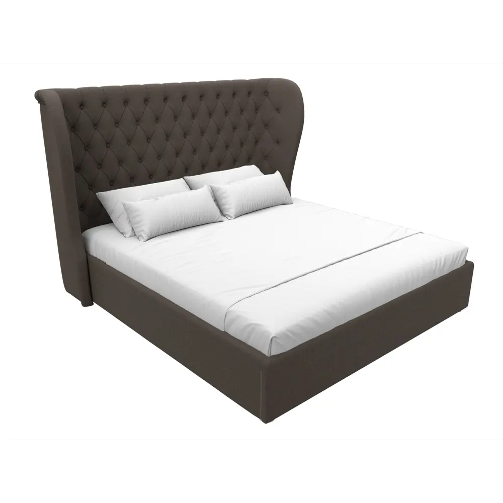 Фото 2 Кровать Лига диванов Далия 200x180 см подъемный механизм цвет амур 05 коричневый Фото 2 Кровать Лига диванов Далия 200x180 см подъемный механизм цвет амур 05 коричневый