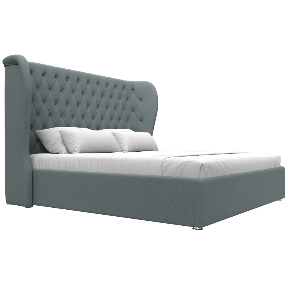 Фото 4 Кровать Лига диванов Далия 200x180 см подъемный механизм цвет амур 07 серый Фото 4 Кровать Лига диванов Далия 200x180 см подъемный механизм цвет амур 07 серый