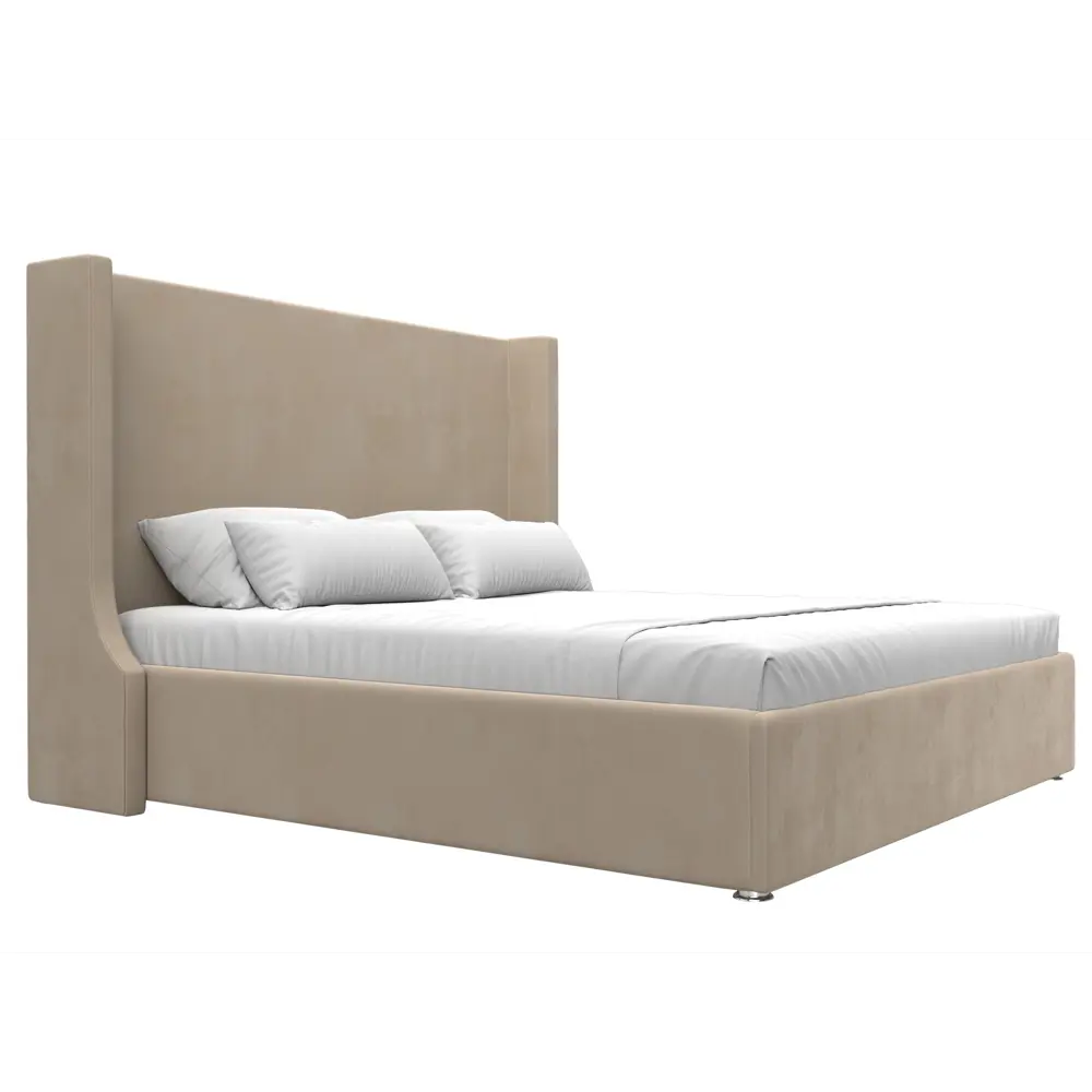 Фото 4 Кровать Лига диванов Ларго 200x180 см подъемный механизм цвет seven 729 бежевый