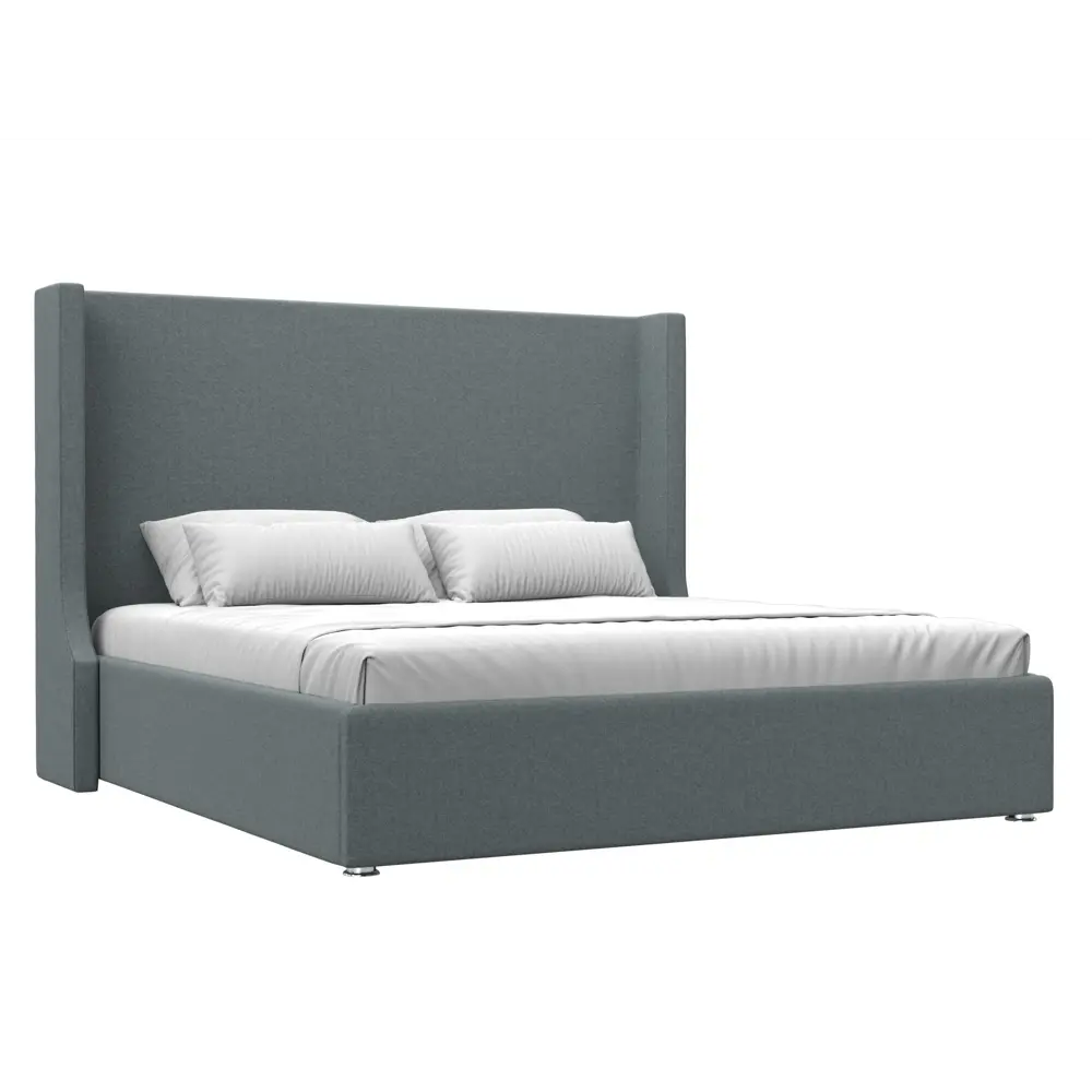 Фото Кровать Лига диванов Ларго 200x180 см подъемный механизм цвет амур 07 серый Фото Кровать Лига диванов Ларго 200x180 см подъемный механизм цвет амур 07 серый