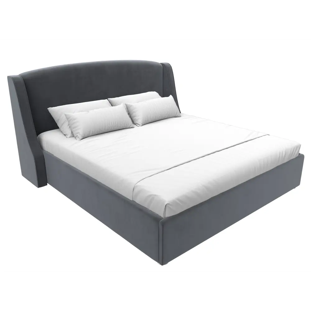 Фото 2 Кровать Лига диванов Лотос 200x180 см подъемный механизм цвет seven 17 серый Фото 2 Кровать Лига диванов Лотос 200x180 см подъемный механизм цвет seven 17 серый