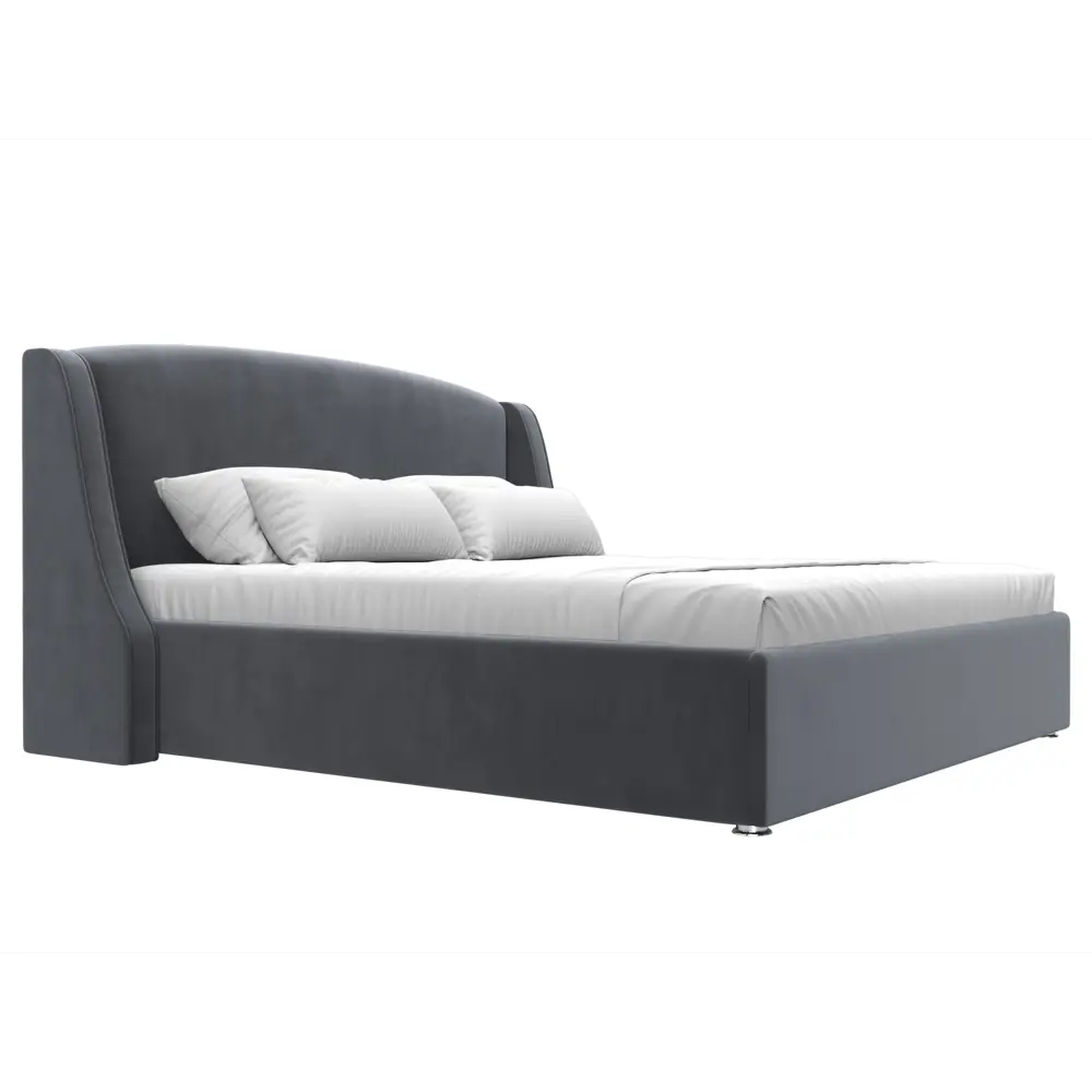 Фото 4 Кровать Лига диванов Лотос 200x180 см подъемный механизм цвет seven 17 серый Фото 4 Кровать Лига диванов Лотос 200x180 см подъемный механизм цвет seven 17 серый