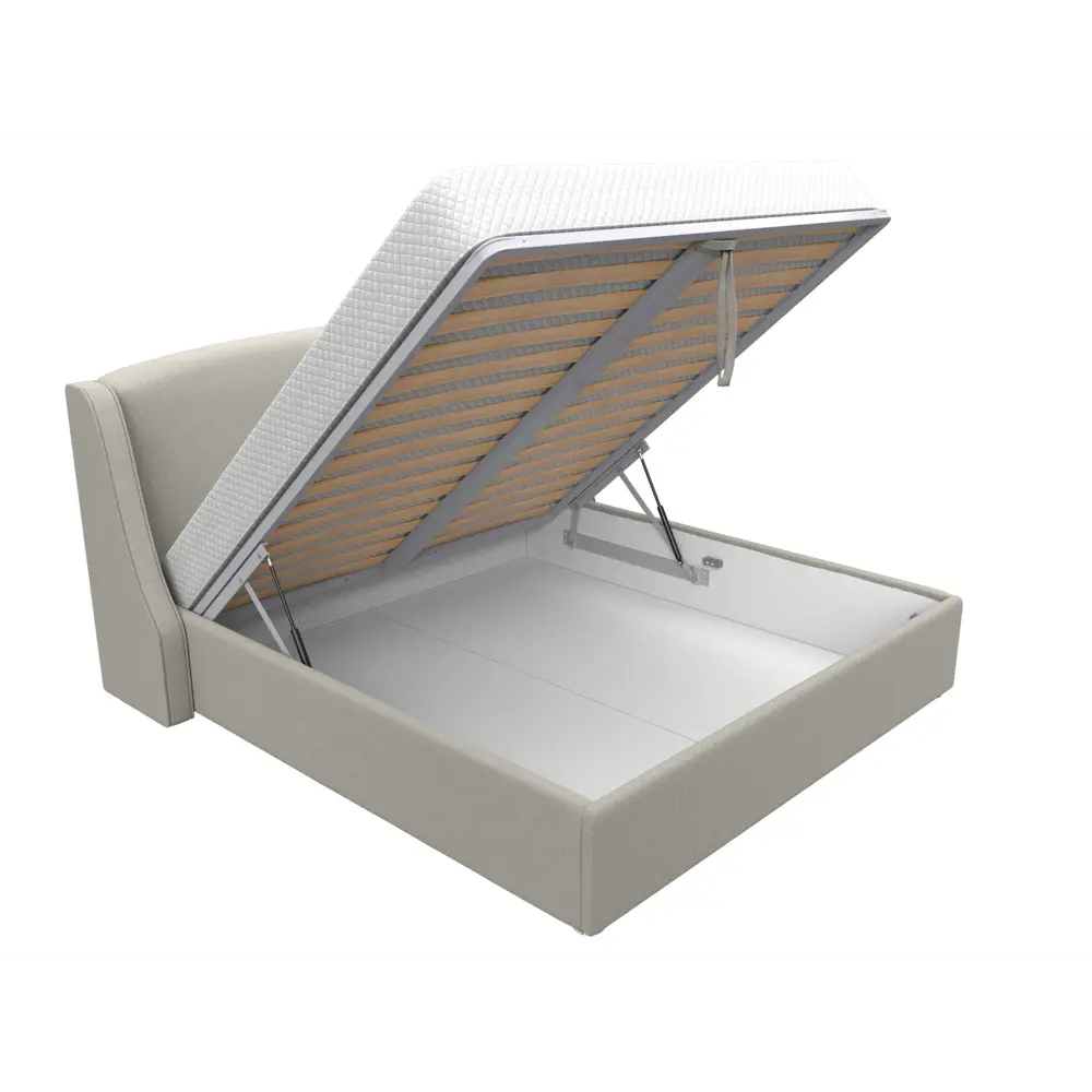 Фото 6 Кровать Лига диванов Лотос 200x180 см подъемный механизм цвет амур 02 бежевый Фото 6 Кровать Лига диванов Лотос 200x180 см подъемный механизм цвет амур 02 бежевый