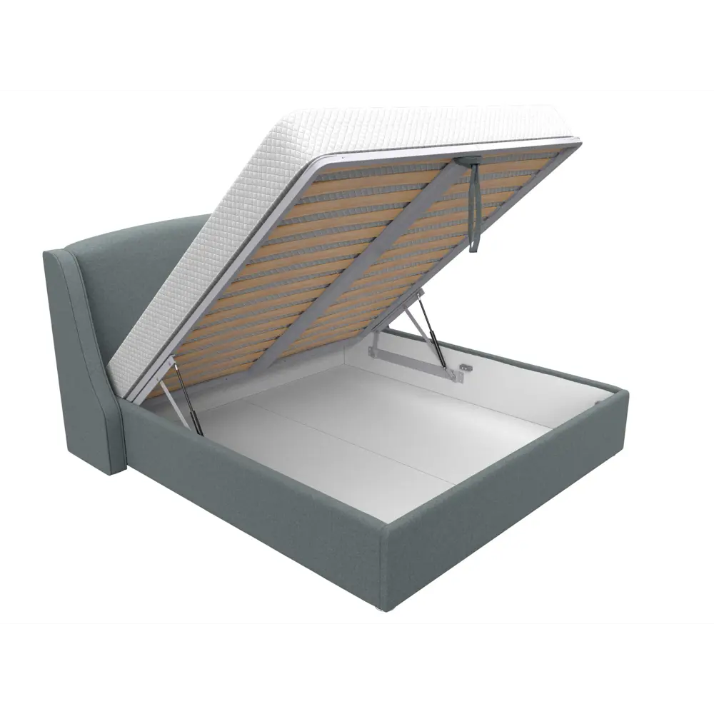 Фото 6 Кровать Лига диванов Лотос 200x180 см подъемный механизм цвет амур 07 серый Фото 6 Кровать Лига диванов Лотос 200x180 см подъемный механизм цвет амур 07 серый