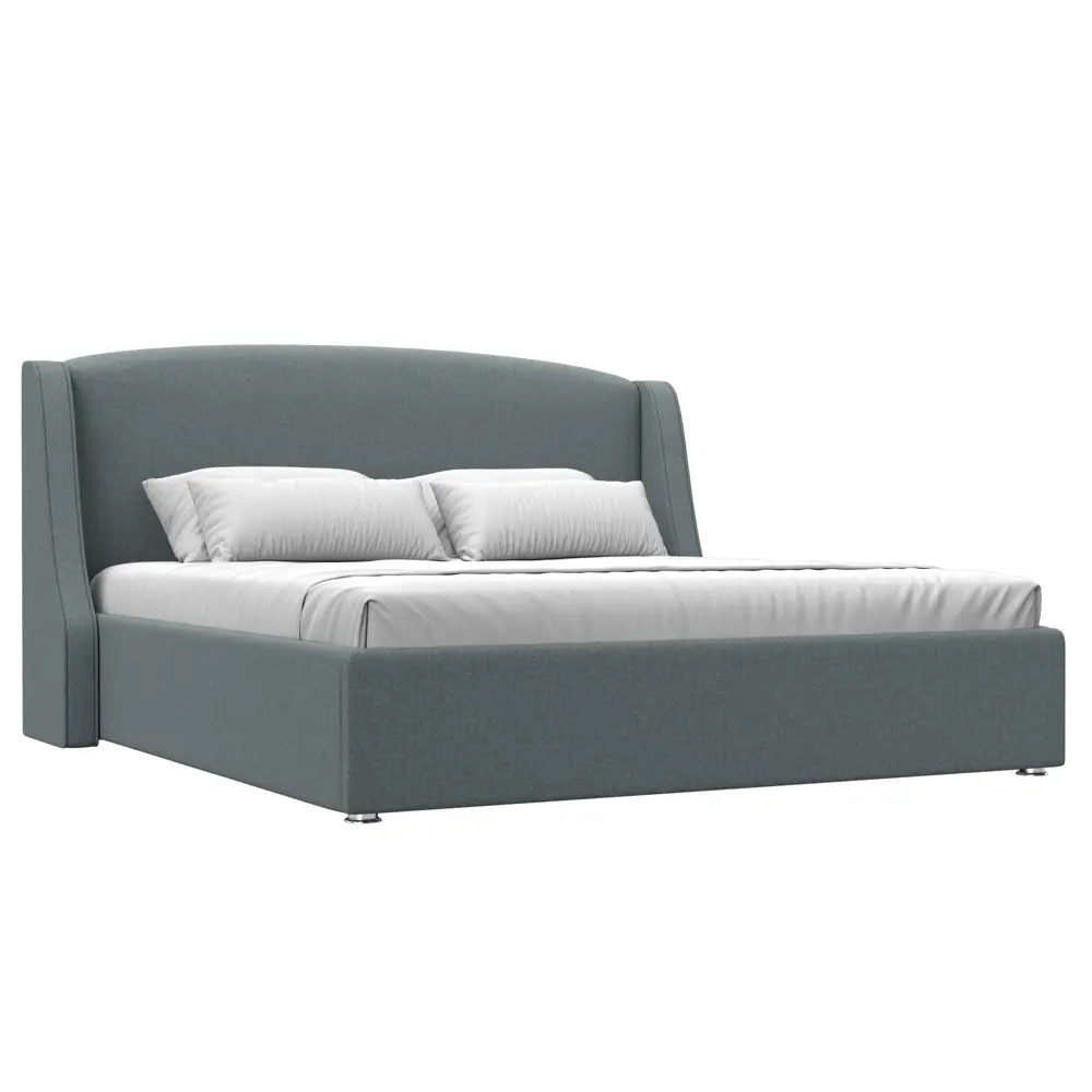 Фото Кровать Лига диванов Лотос 200x180 см подъемный механизм цвет амур 07 серый Фото Кровать Лига диванов Лотос 200x180 см подъемный механизм цвет амур 07 серый