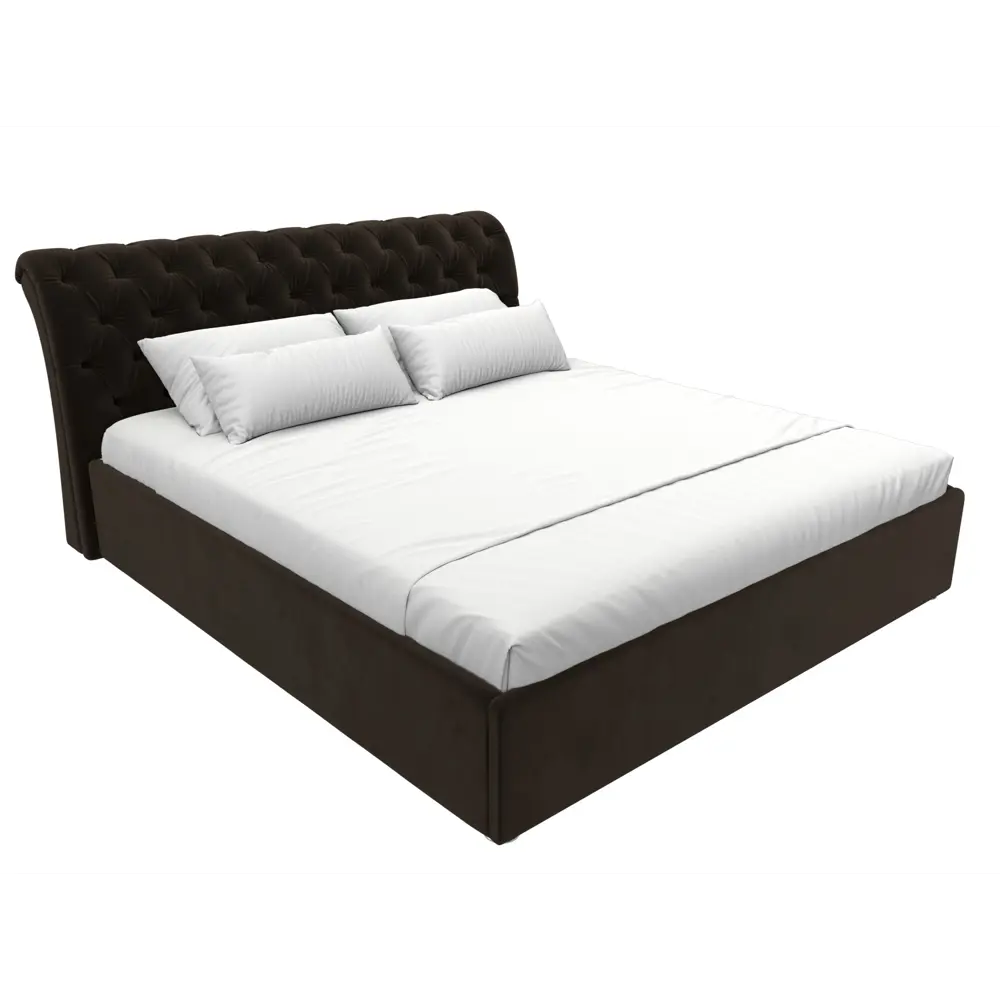 Фото 2 Кровать Лига диванов Сицилия 200x180 см подъемный механизм цвет seven 727 коричневый Фото 2 Кровать Лига диванов Сицилия 200x180 см подъемный механизм цвет seven 727 коричневый