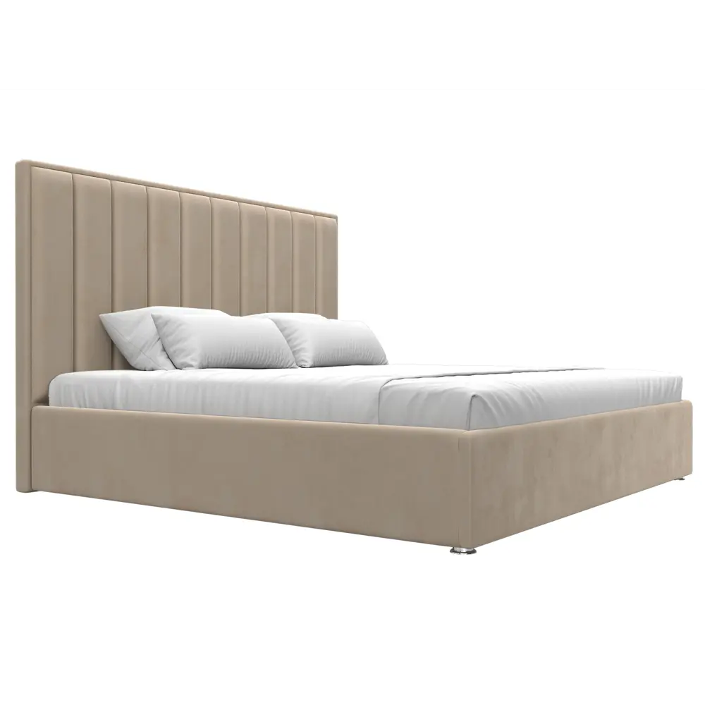 Фото 4 Кровать Лига диванов Афродита 200x200 см подъемный механизм цвет seven 729 бежевый Фото 4 Кровать Лига диванов Афродита 200x200 см подъемный механизм цвет seven 729 бежевый