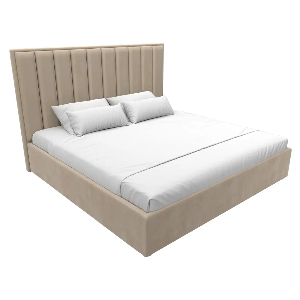 Фото 2 Кровать Лига диванов Афродита 200x200 см подъемный механизм цвет seven 729 бежевый Фото 2 Кровать Лига диванов Афродита 200x200 см подъемный механизм цвет seven 729 бежевый