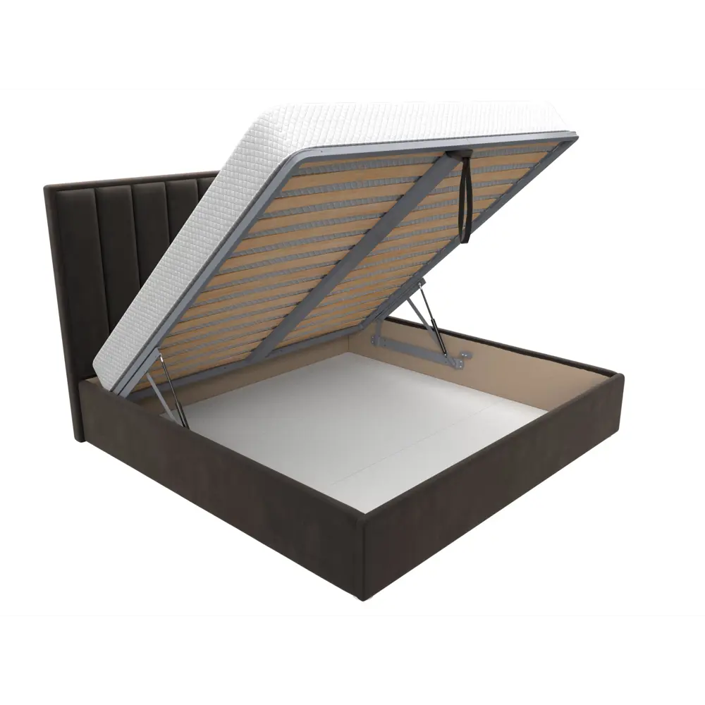 Фото 6 Кровать Лига диванов Афродита 200x200 см подъемный механизм цвет seven 727 коричневый Фото 6 Кровать Лига диванов Афродита 200x200 см подъемный механизм цвет seven 727 коричневый