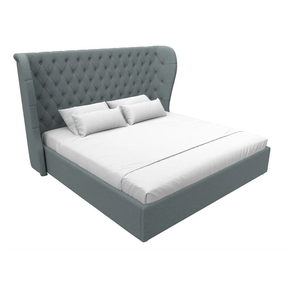 Фото 2 Кровать Лига диванов Далия 200x200 см подъемный механизм цвет амур 07 серый Фото 2 Кровать Лига диванов Далия 200x200 см подъемный механизм цвет амур 07 серый