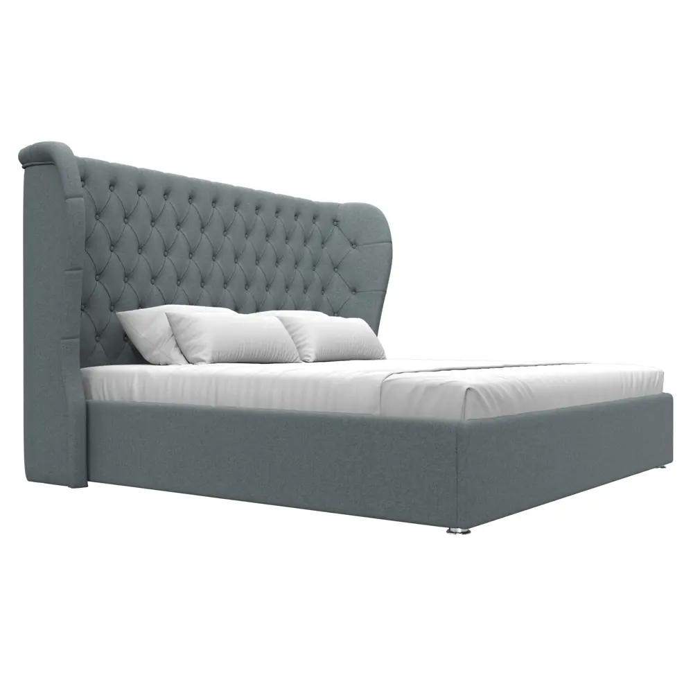 Фото 4 Кровать Лига диванов Далия 200x200 см подъемный механизм цвет амур 07 серый Фото 4 Кровать Лига диванов Далия 200x200 см подъемный механизм цвет амур 07 серый