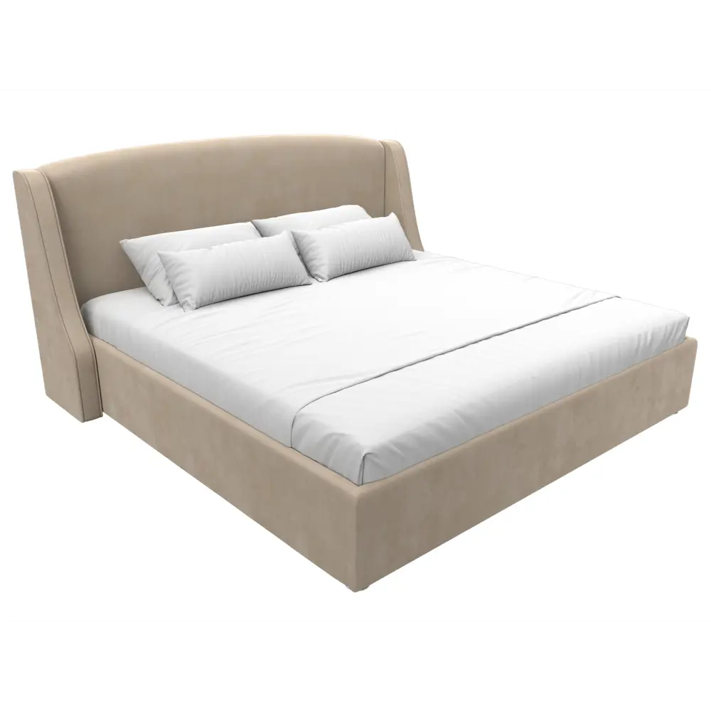 Фото 2 Кровать Лига диванов Лотос 200x200 см подъемный механизм цвет seven 729 бежевый Фото 2 Кровать Лига диванов Лотос 200x200 см подъемный механизм цвет seven 729 бежевый