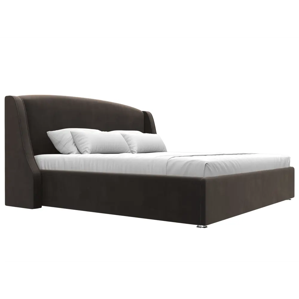 Фото 4 Кровать Лига диванов Лотос 200x200 см подъемный механизм цвет seven 727 коричневый Фото 4 Кровать Лига диванов Лотос 200x200 см подъемный механизм цвет seven 727 коричневый