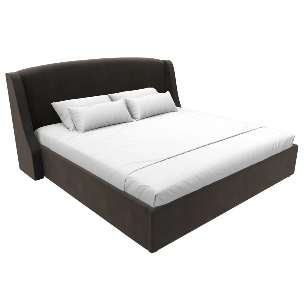 Фото 2 Кровать Лига диванов Лотос 200x200 см подъемный механизм цвет seven 727 коричневый Фото 2 Кровать Лига диванов Лотос 200x200 см подъемный механизм цвет seven 727 коричневый