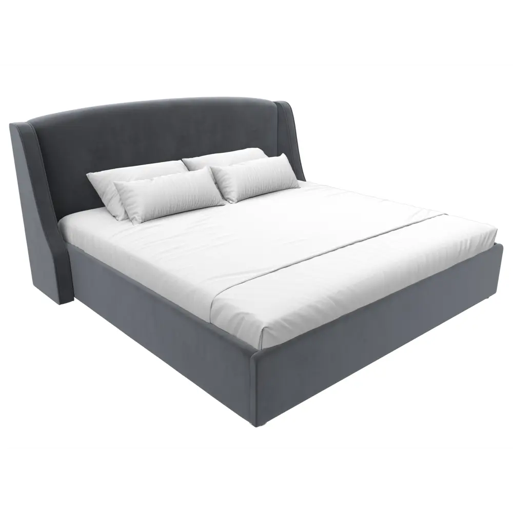 Фото 2 Кровать Лига диванов Лотос 200x200 см подъемный механизм цвет seven 17 серый Фото 2 Кровать Лига диванов Лотос 200x200 см подъемный механизм цвет seven 17 серый