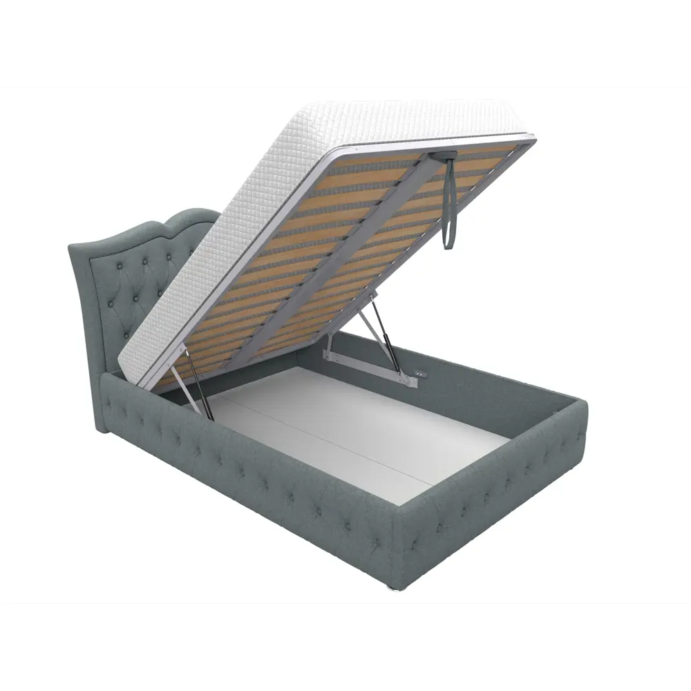 Фото 6 Кровать Лига диванов Герда 200x140 см подъемный механизм цвет амур 07 серый Фото 6 Кровать Лига диванов Герда 200x140 см подъемный механизм цвет амур 07 серый