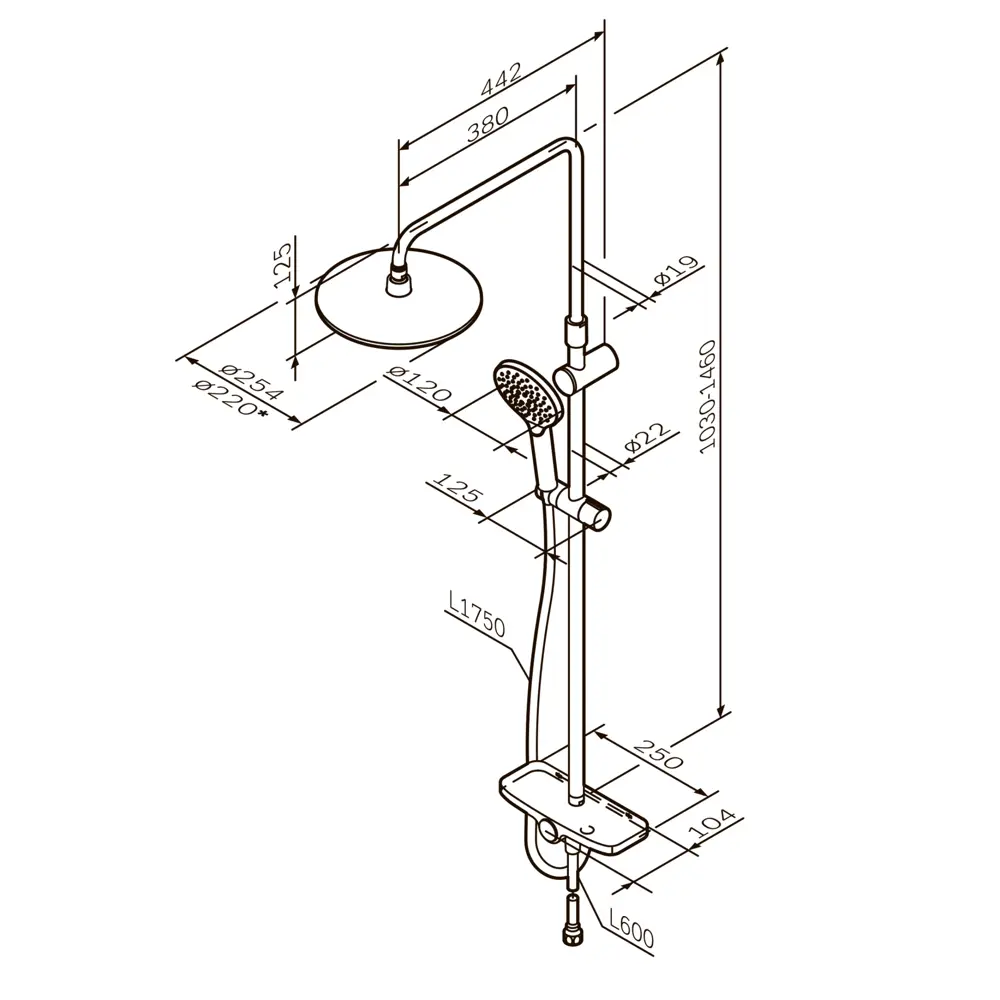 Фото 12 Душевая стойка Am.pm Chic S40CH23CH 3 режимная с тропическим душем хром Фото 12 Душевая стойка Am.pm Chic S40CH23CH 3 режимная с тропическим душем хром