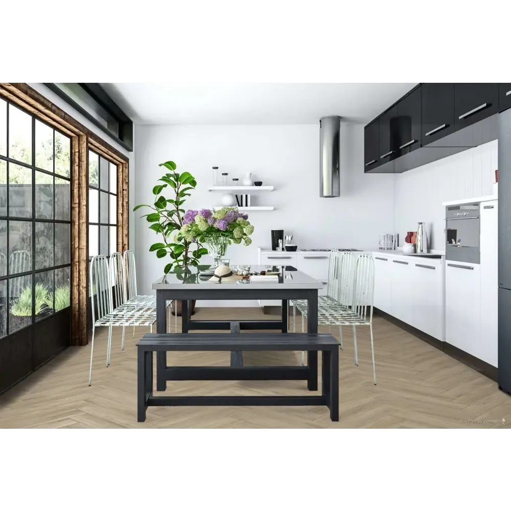 Фото 4 SPC плитка TheFloor Herringbone Tuscon Oak 42 класс толщина 6 мм 1.75 м², цена за упаковку Фото 4 SPC плитка TheFloor Herringbone Tuscon Oak 42 класс толщина 6 мм 1.75 м², цена за упаковку